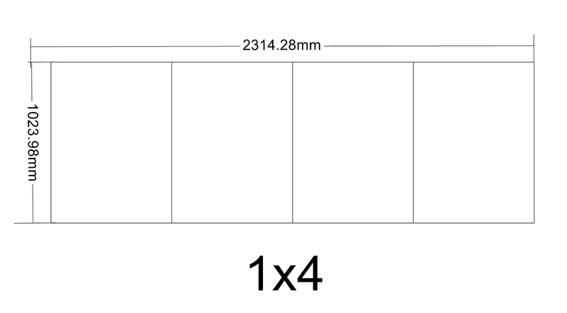55 inch 1x4 LCD video wall for transport information centers