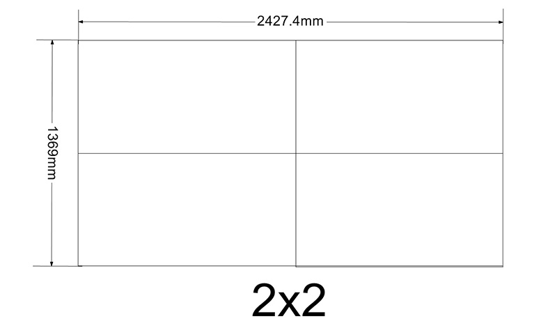 four panel surveillance monitoring display